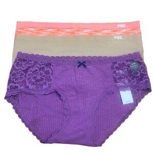 Bundle Lot Victoria's Secret PINK and Aerie New Panties Lot of 3 Size Small NWT